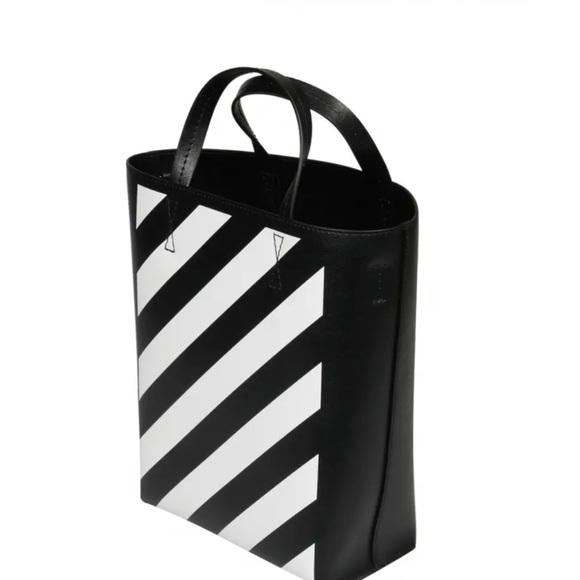 Off-White Diagonal Stripe Tote Bag - Picture 2 of 9